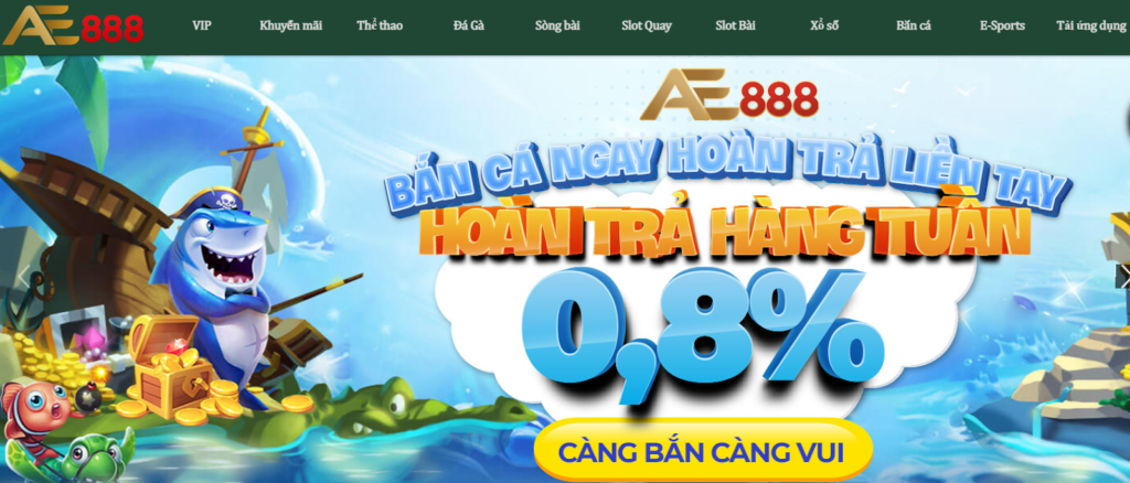 Cách chơi bắn cá online tại nhà cái AE888 đổi thưởng